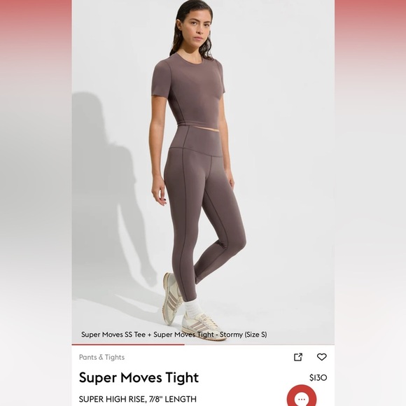 Left On Friday Super Moves Tight Super High Rise 7/8 Length Stormy Size Large - Picture 1 of 7